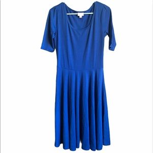 Royal Blue lularoe Nicole dress